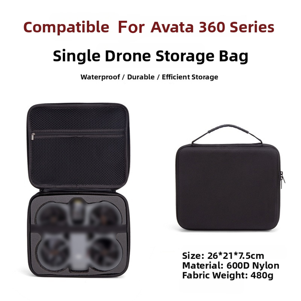 Drone Hard Shell Case - กระเป๋าเก็บของแบบพกพาสำหรับ DJI Avata 360 กระเป๋าแข็งไนลอนสำหรับป้องกันและพกพา อุปกรณ์เสริมสำหรับโดรนสำหรับการเดินทางกลางแจ้ง