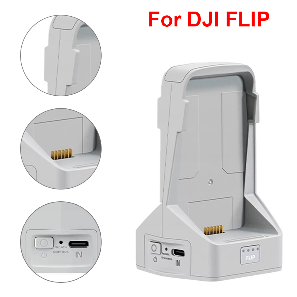 Drone Battery Adapter - เครื่องชาร์จแบตเตอรี่สําหรับ DJI Flip 2-way CHARGING HUB