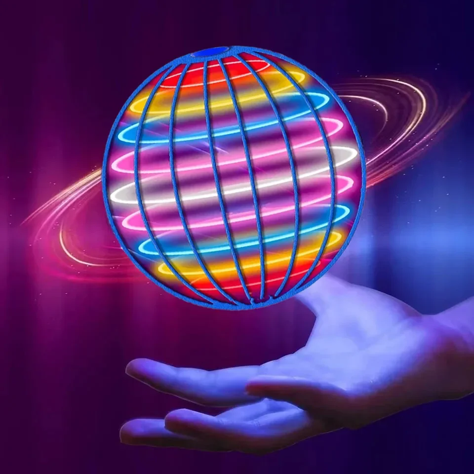 Drone Strobe Light - Flying Ball Boomerang Spinner ของเล่นควบคุมมือ Drone
