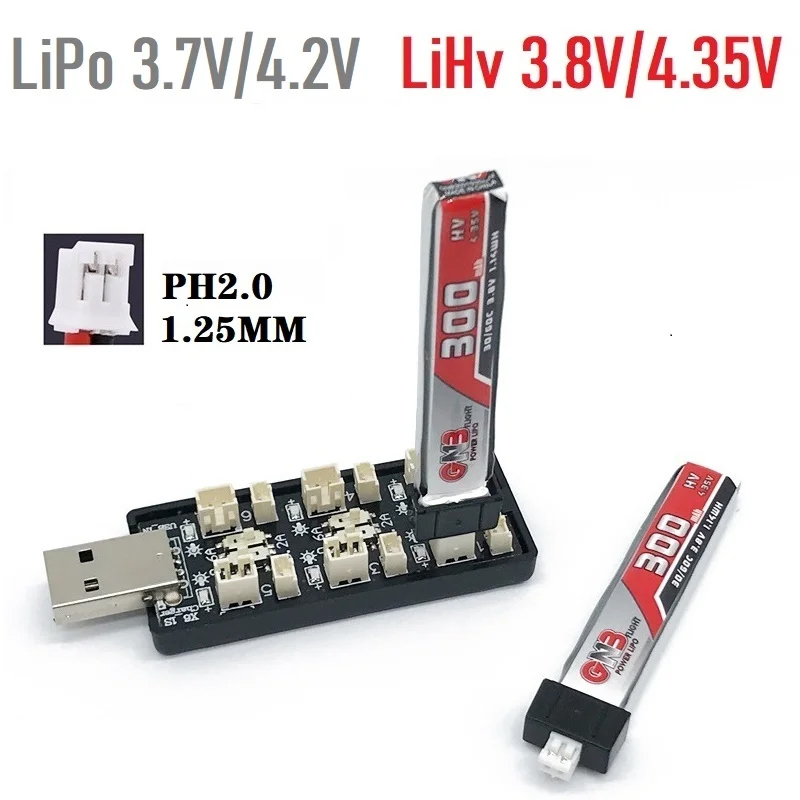 6CH USB 1S LiPo/LiHv 3.7 V/4.2 - Drone Battery Adapter บทวิจารณ์และราคา