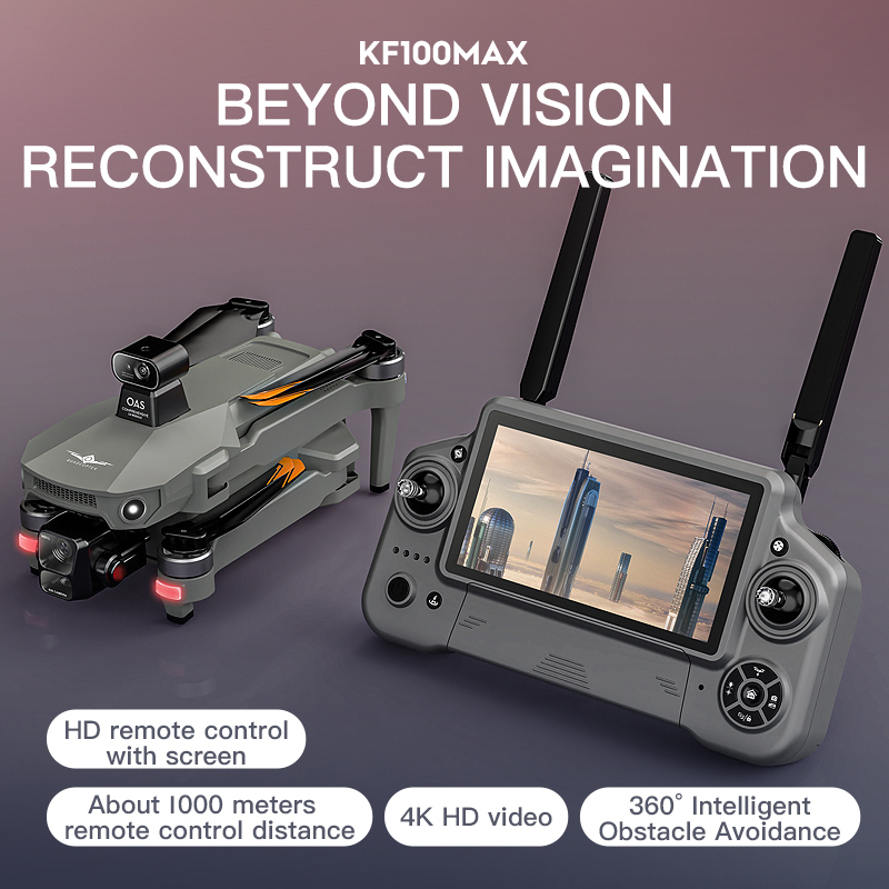 KF100 MAX GPS Drone 4K กล้อง 3 - Drone Controller Screen บทวิจารณ์และราคา