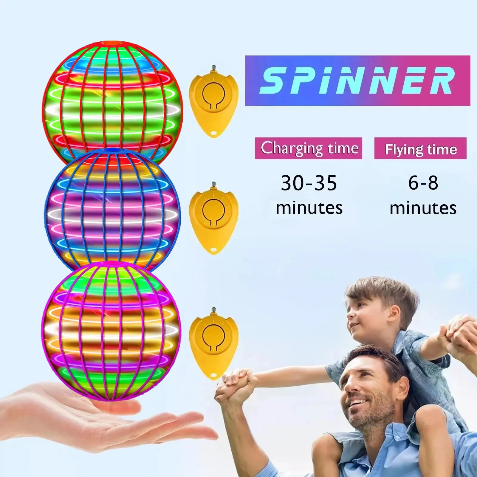 Flying Ball Boomerang Spinner  - Drone Strobe Light บทวิจารณ์และราคา