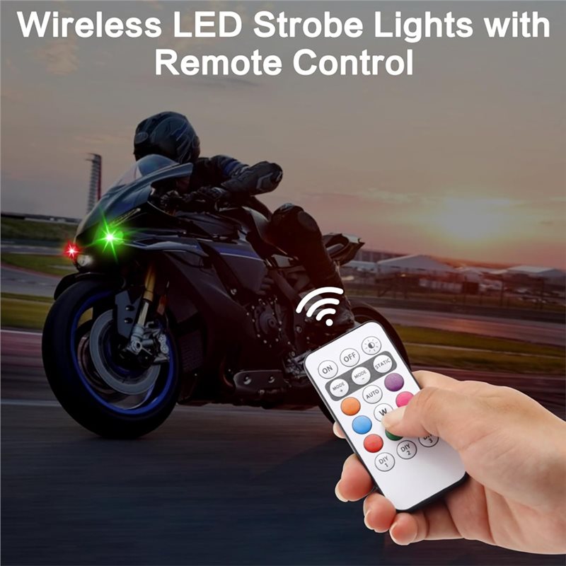ชุดไฟ LED สโตรบไร้สาย 12 ชิ้น  - Drone Strobe Light บทวิจารณ์และราคา